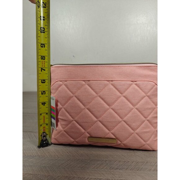 Tartan + Twine Pink Quilted Clutch Travel Organizer Makeup Bag NEW - Picture 8 of 8